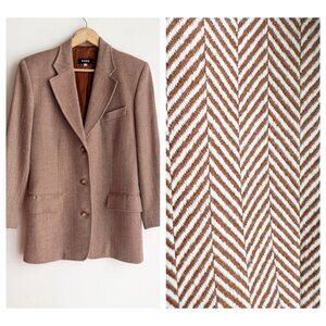 Vintage Michael KORS Women’s Brown Herringbone Blazer Jacket